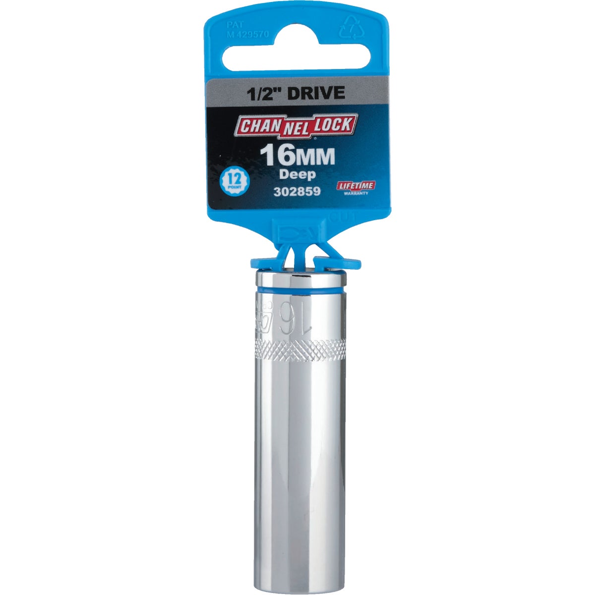 Channellock 1/2 In. Drive 16 mm 12-Point Deep Metric Socket Image 2
