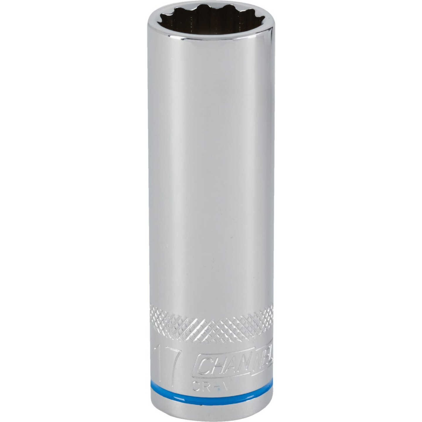 Channellock 1/2 In. Drive 17 mm 12-Point Deep Metric Socket Image 1