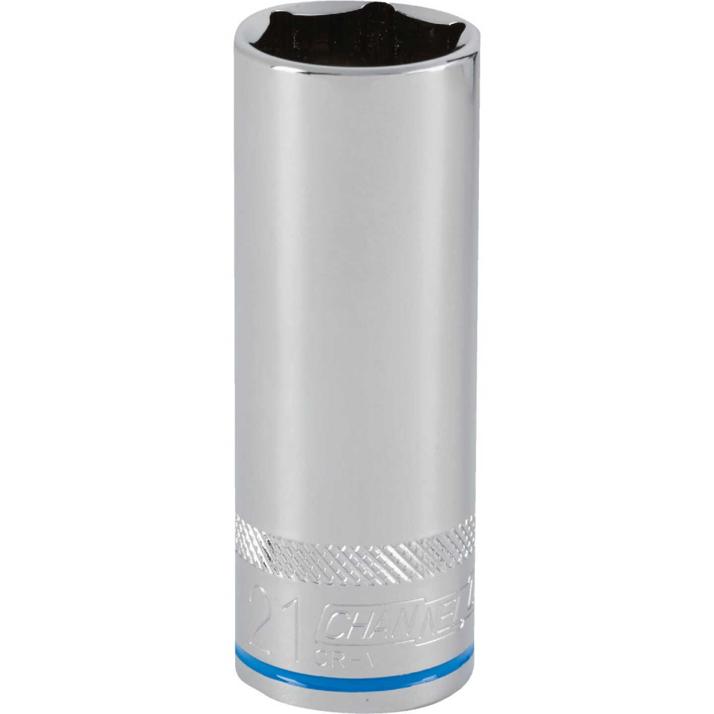 Channellock 1/2 In. Drive 21 mm 6-Point Deep Metric Socket Image 1