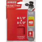 Diablo Clamp-On 40 Grit 4-1/2 In. x 5-1/2 In. 1/4 Power Sanding Sheet Sandpaper (6-Pack) Image 1