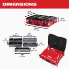 Milwaukee PACKOUT 16 In. x 6-1/2 In. Small Toolbox, 75 Lb. Capacity Image 3