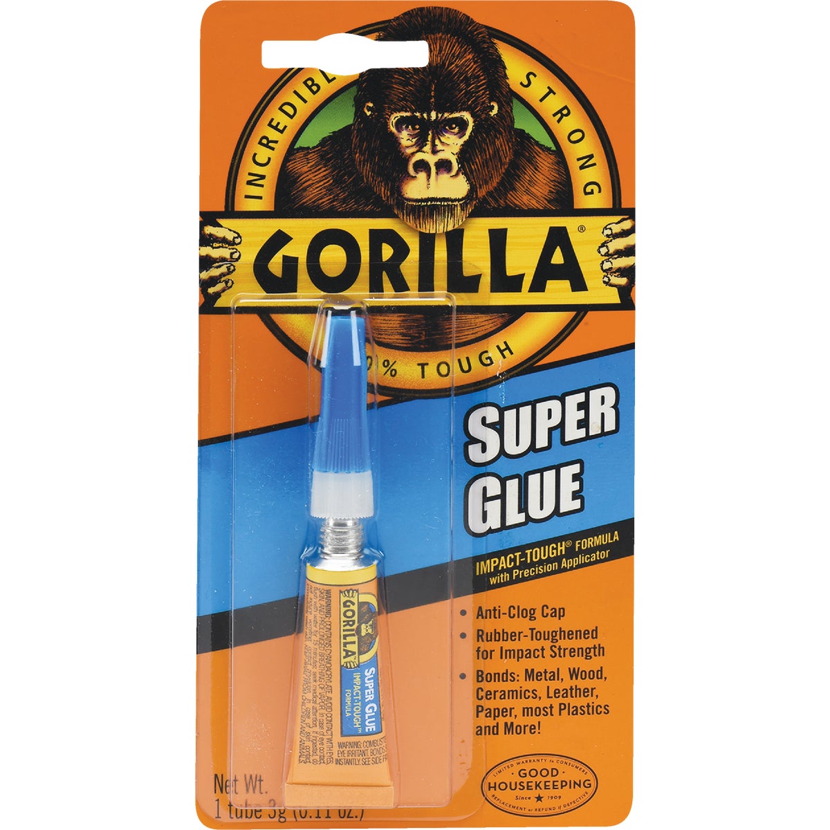 Gorilla 0.11 Oz. Liquid Super Glue Image 1
