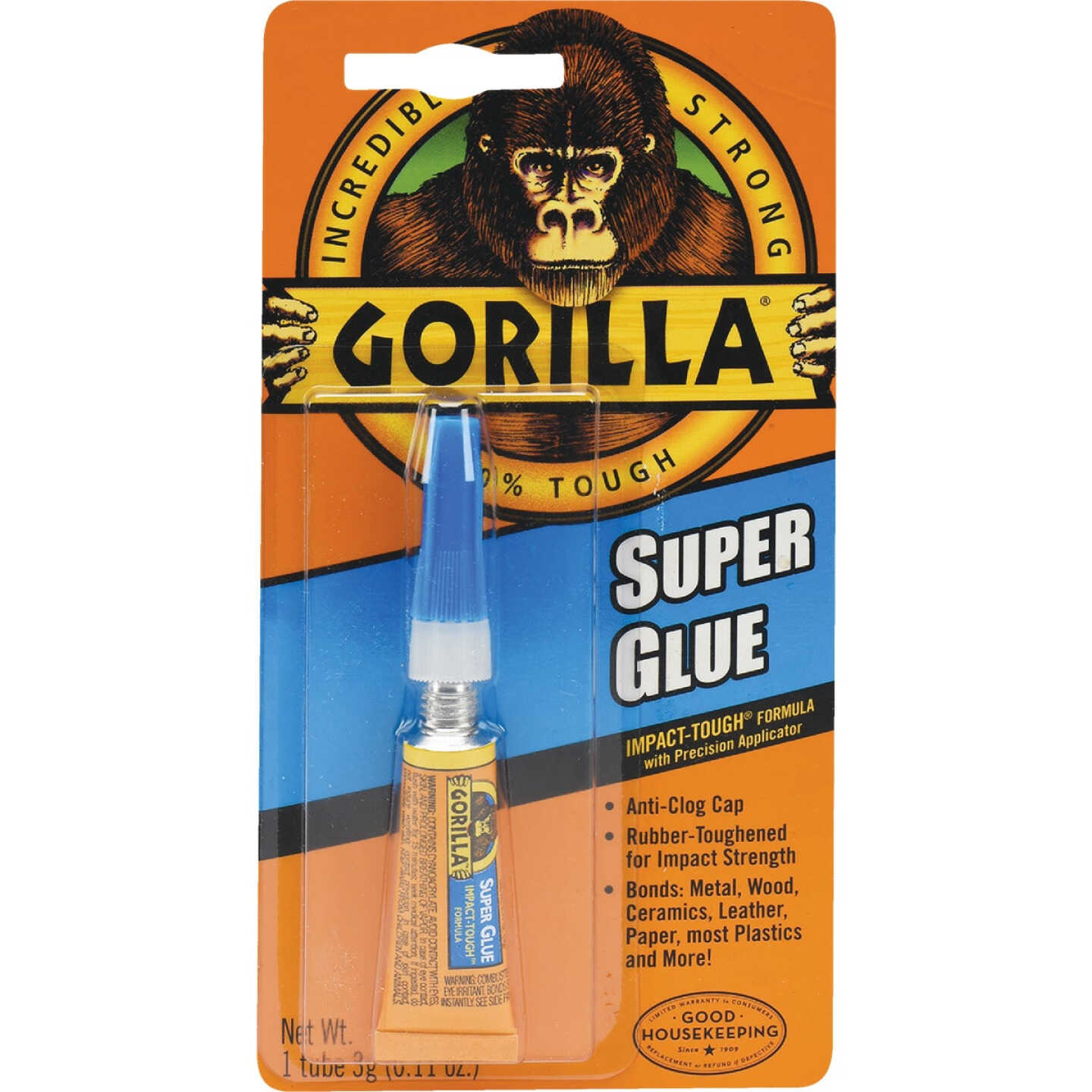 Gorilla 0.11 Oz. Liquid Super Glue Image 1