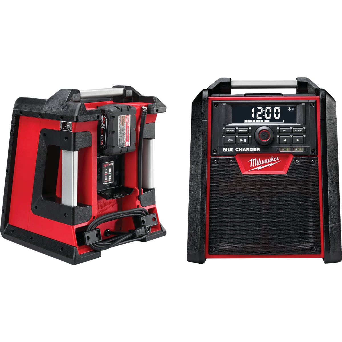 Milwaukee M18 18V Lithium-Ion Bluetooth Cordless Jobsite Radio + Charger (Tool Only)