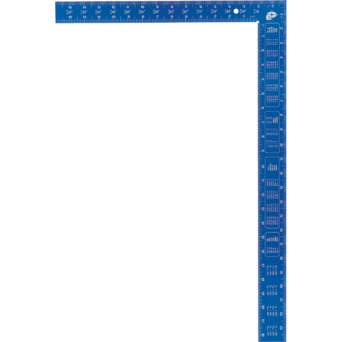 Empire True Blue 16 In. x 24 In. Aluminum High-Visibility Carpenter's Square Image 2