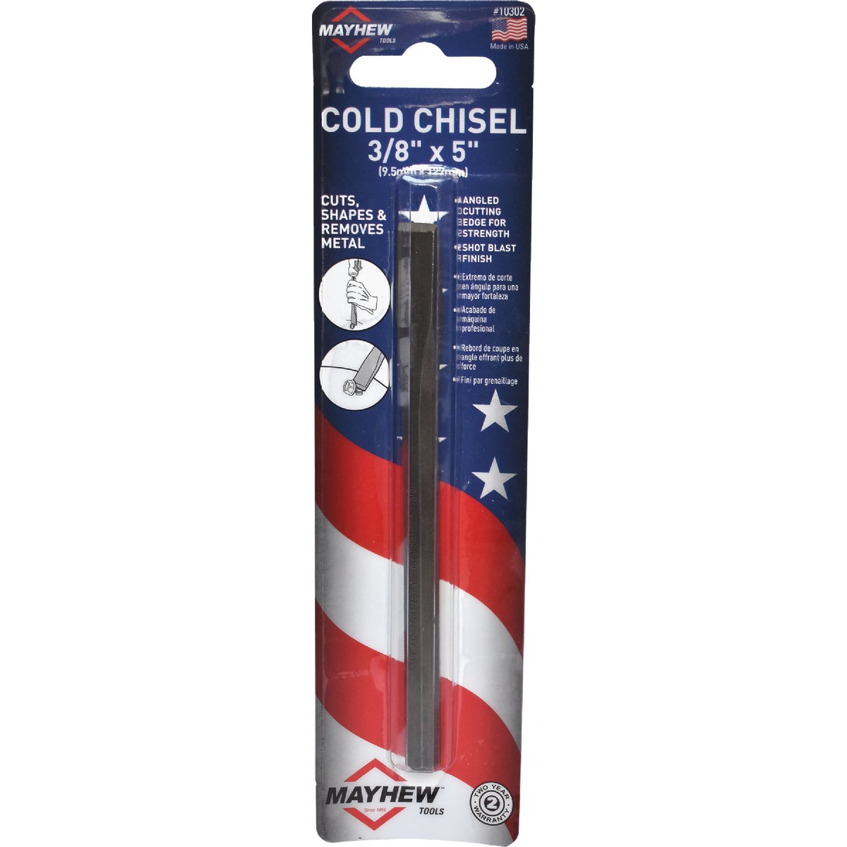 Mayhew Tools 3/8 In. x 5 In. Cold Chisel Image 2