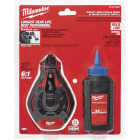 Milwaukee 100 Ft. Bold Line Chalk Line Reel and Chalk, Blue Image 1