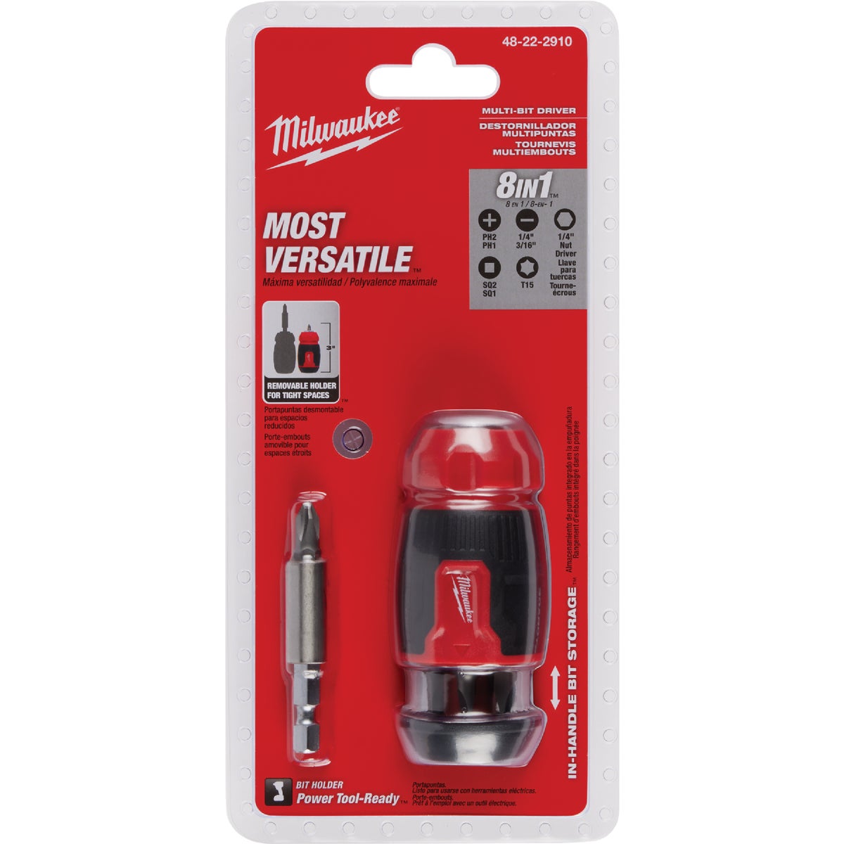 Milwaukee 8-in-1 Compact Multi-Bit Screwdriver Image 5