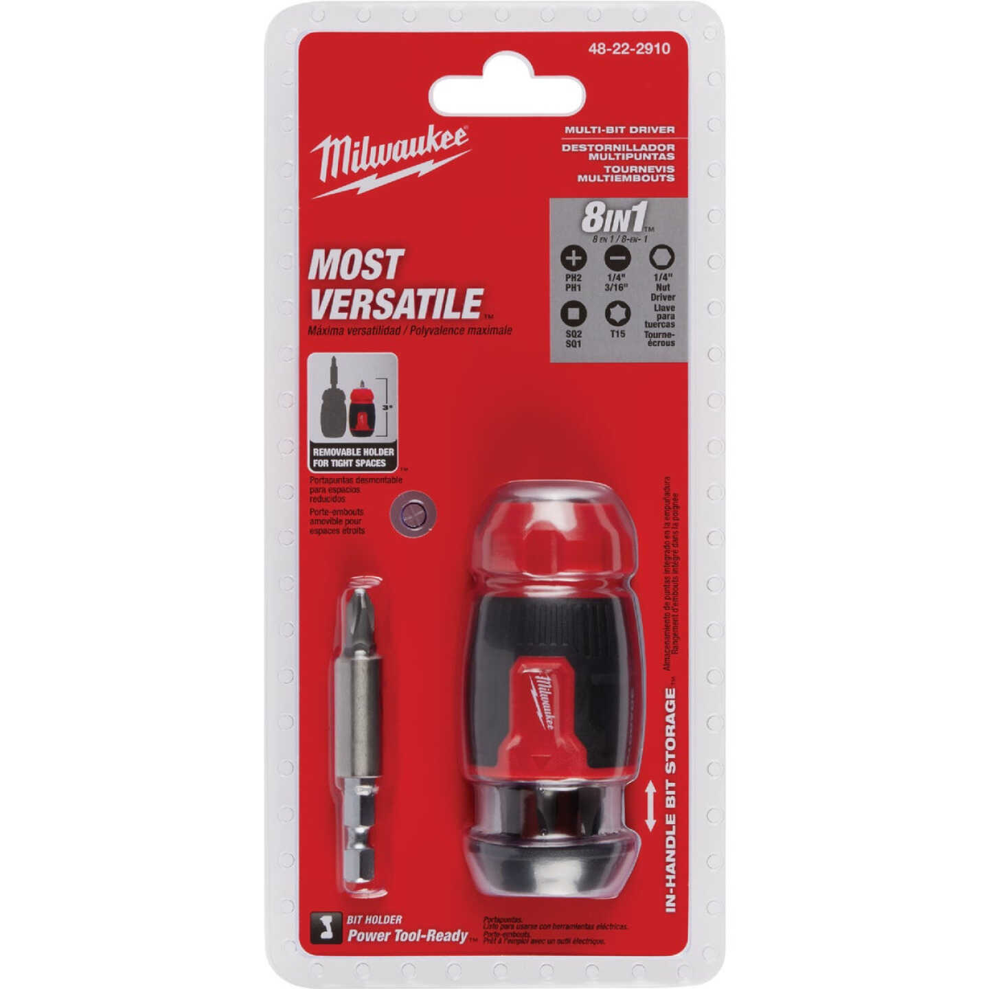 Milwaukee 8-in-1 Compact Multi-Bit Screwdriver Image 5