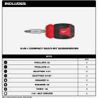 Milwaukee 8-in-1 Compact Multi-Bit Screwdriver Image 2