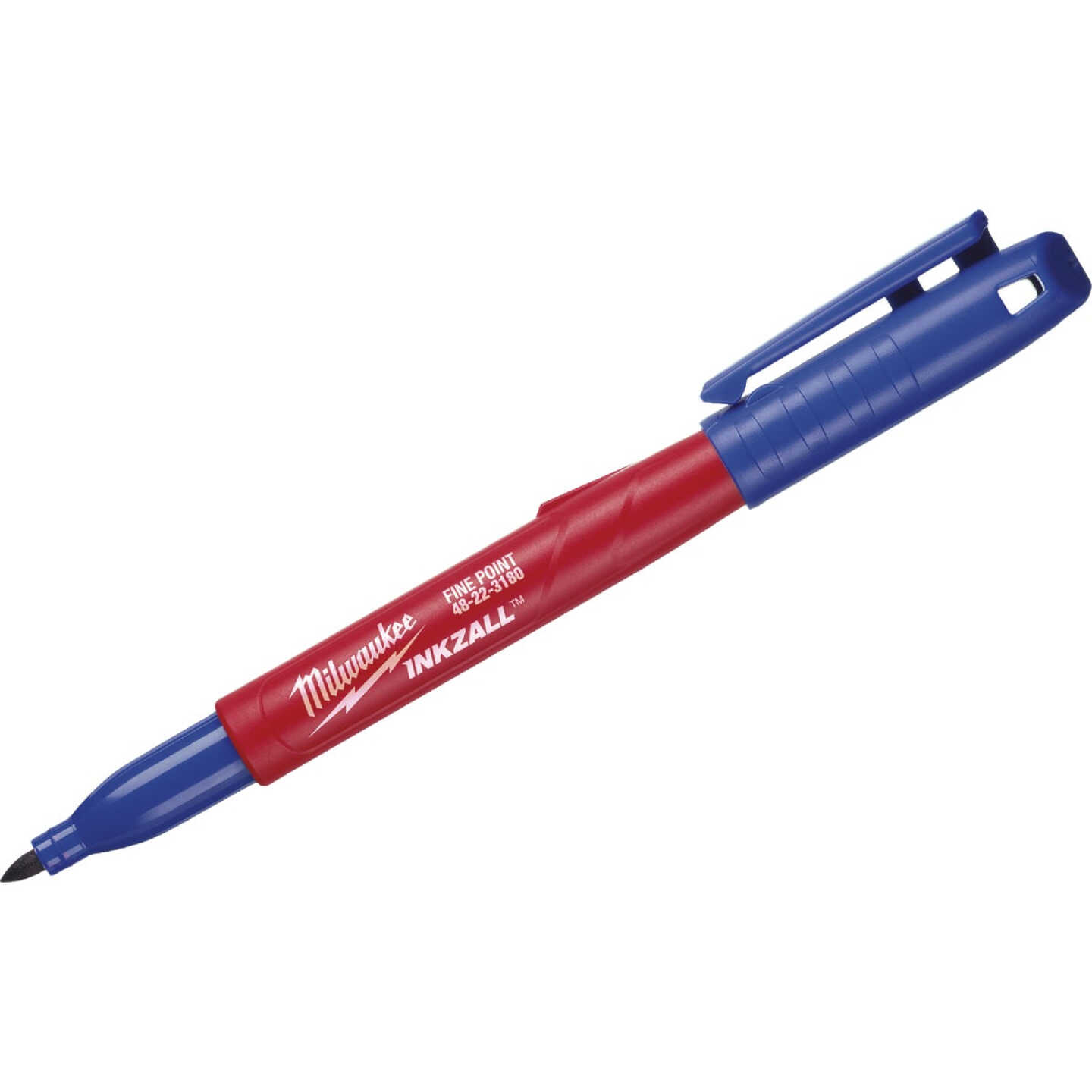 Milwaukee INKZALL Fine Point Blue Job Site Marker Image 1
