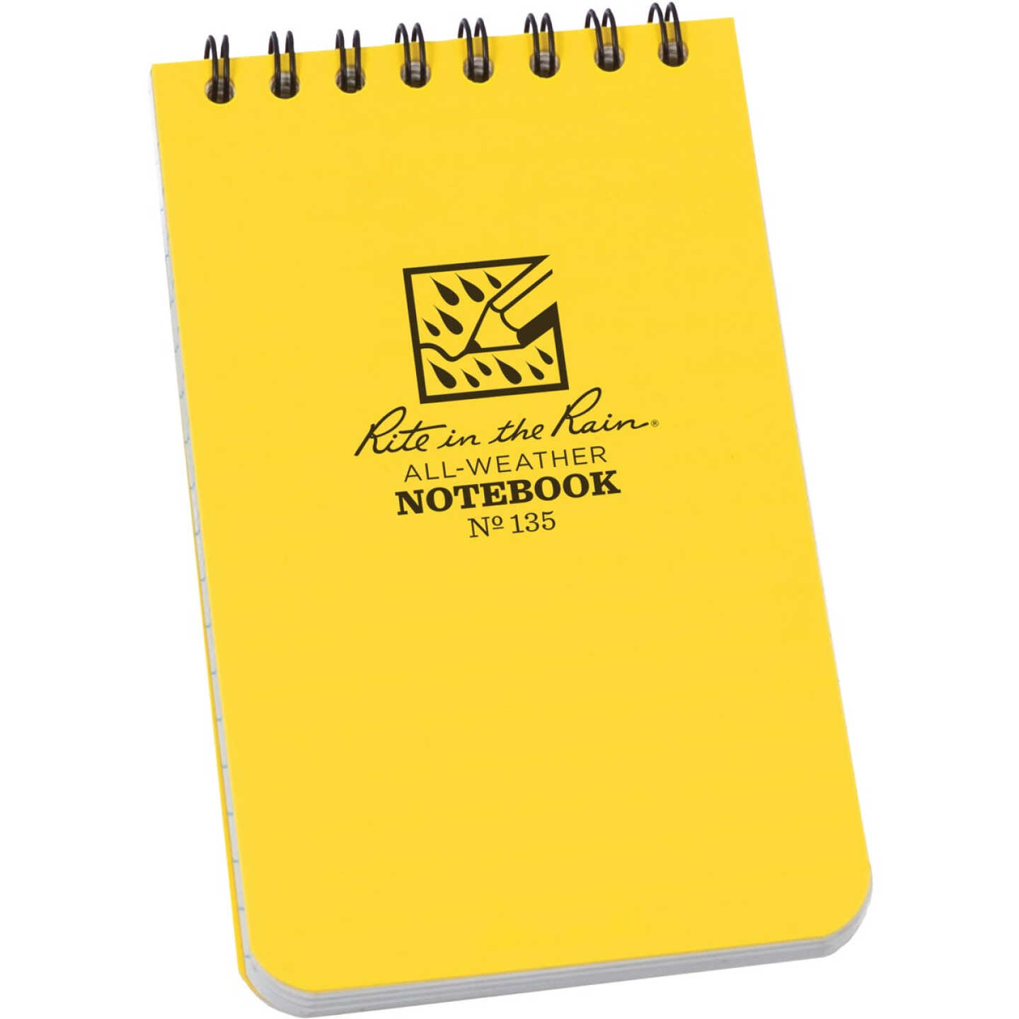 Rite in the Rain 3 In. x 5 In. 50-Sheet Top Spiral Yellow Notebook Image 1