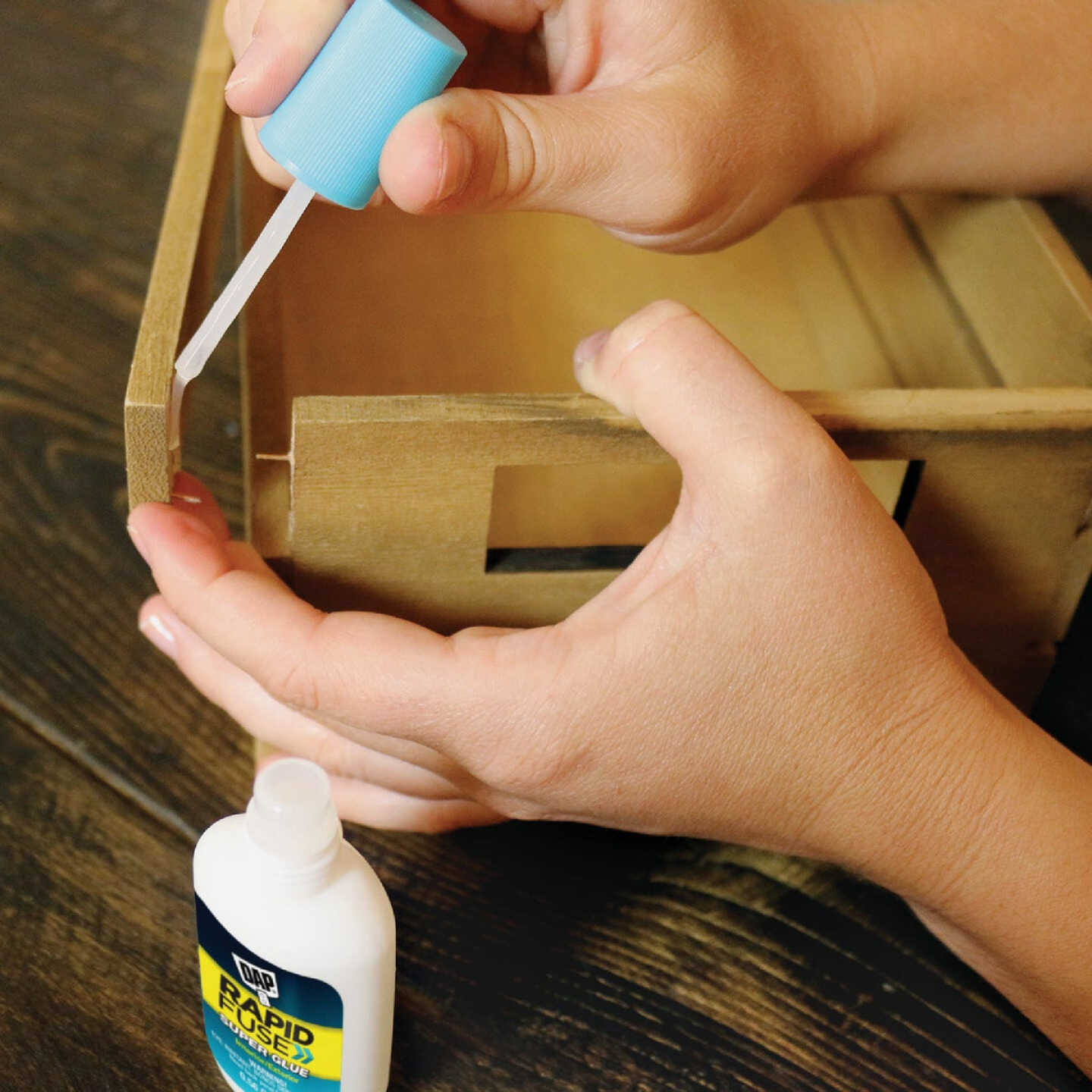 DAP RapidFuse 0.56 Oz. Clear Multi-Purpose Adhesive Brush Applicator Image 3