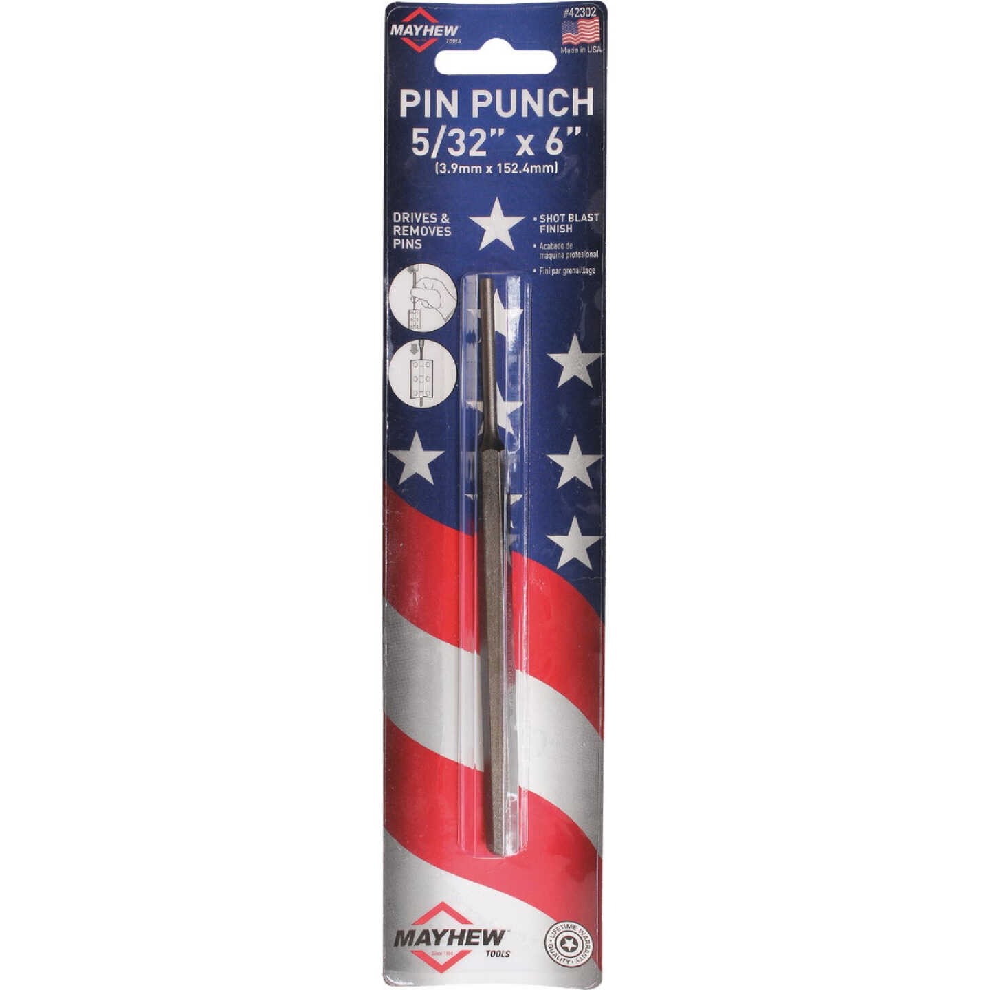 Mayhew Tools 5/32 In. x 6 In. Pin Punch Image 2