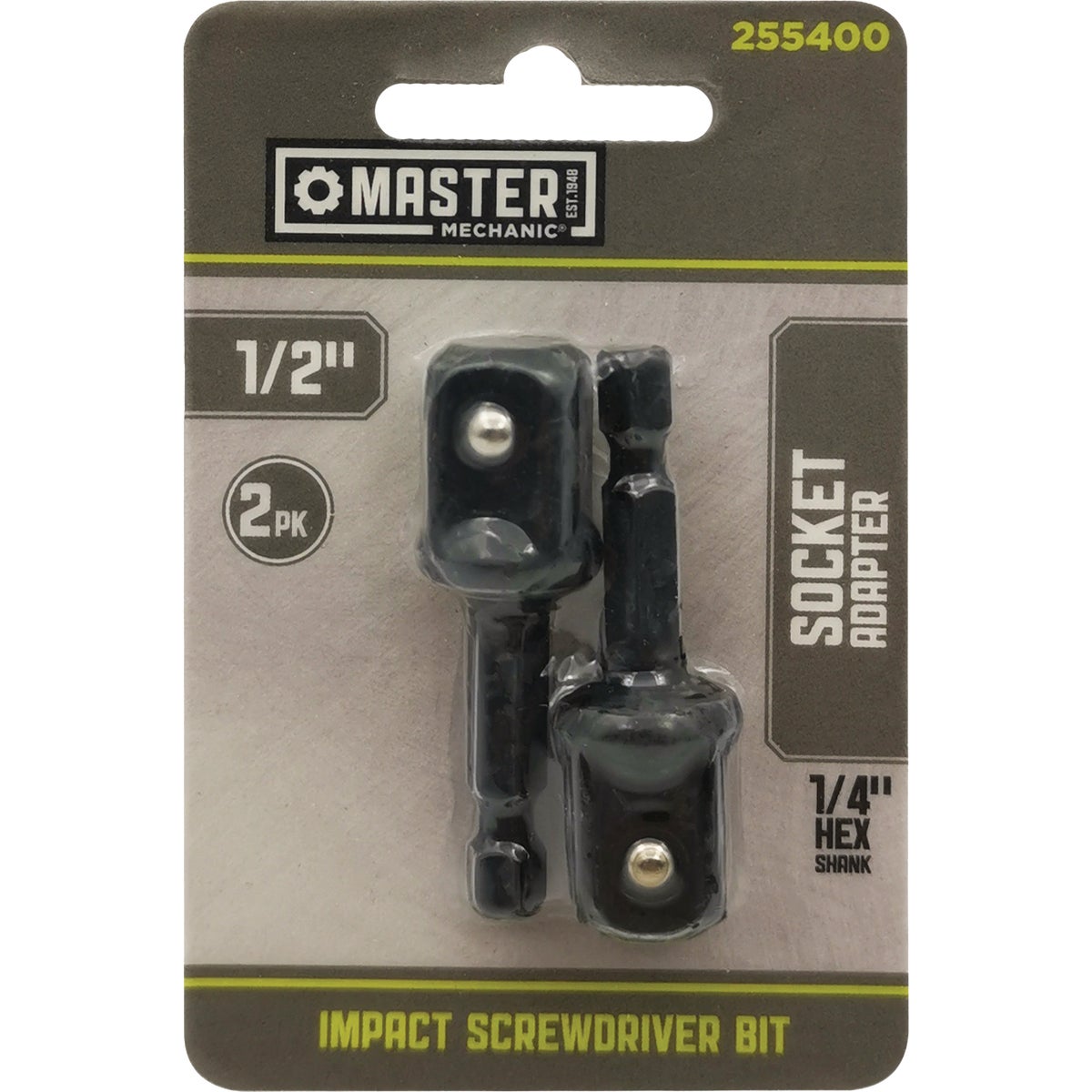 Master Mechanic 1/2 In. Drive Impact Socket Adapter (2-Pack)