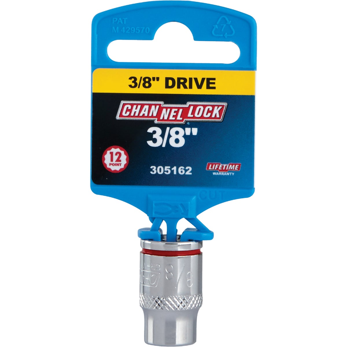 Channellock 3/8 In. Drive 3/8 In. 12-Point Shallow Standard Socket Image 2