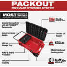 Milwaukee PACKOUT Dual Stack Top Rolling Tool Chest, 250 Lb. Capacity Image 3