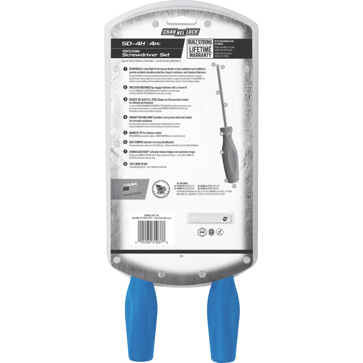 Channellock Standard Screwdriver Set (4-Piece) Image 4