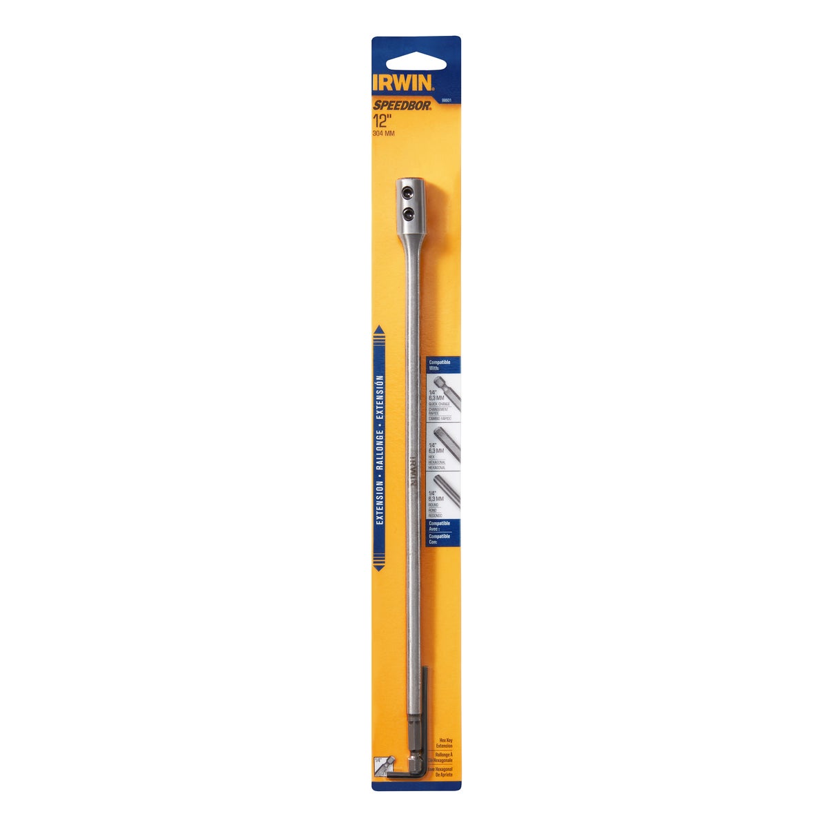 Irwin Speedbor 12 In. x 1/4 In. Spade Drill Bit Extension Image 2