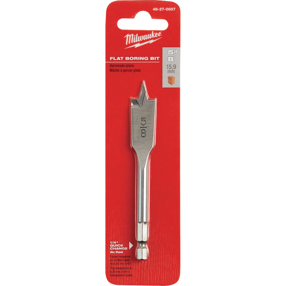 Milwaukee 5/8 In. x 4-1/2 In. Spade Bit Image 1