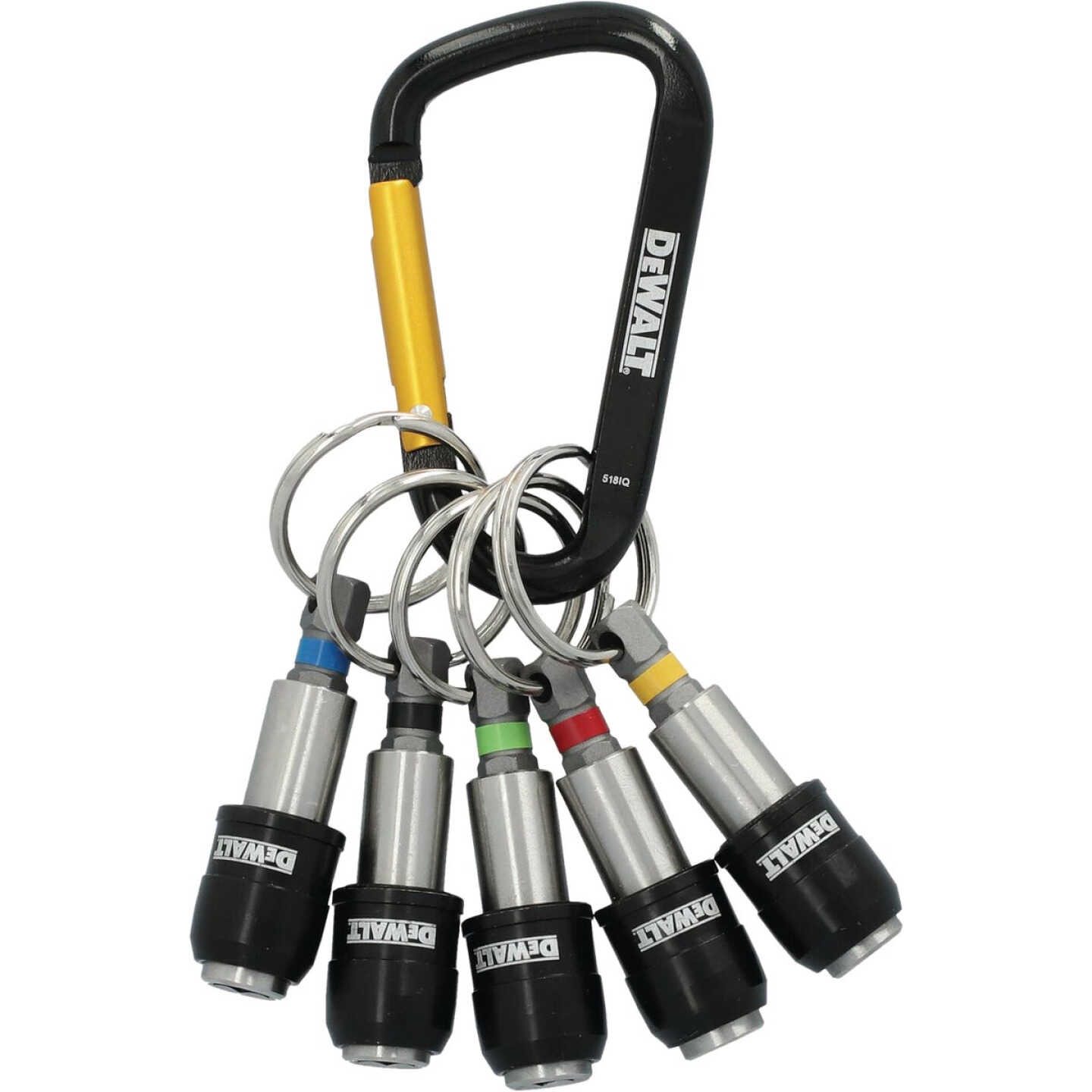 DEWALT Screwdriver Bit Holder Set with Carabiner (5-Piece) Image 1