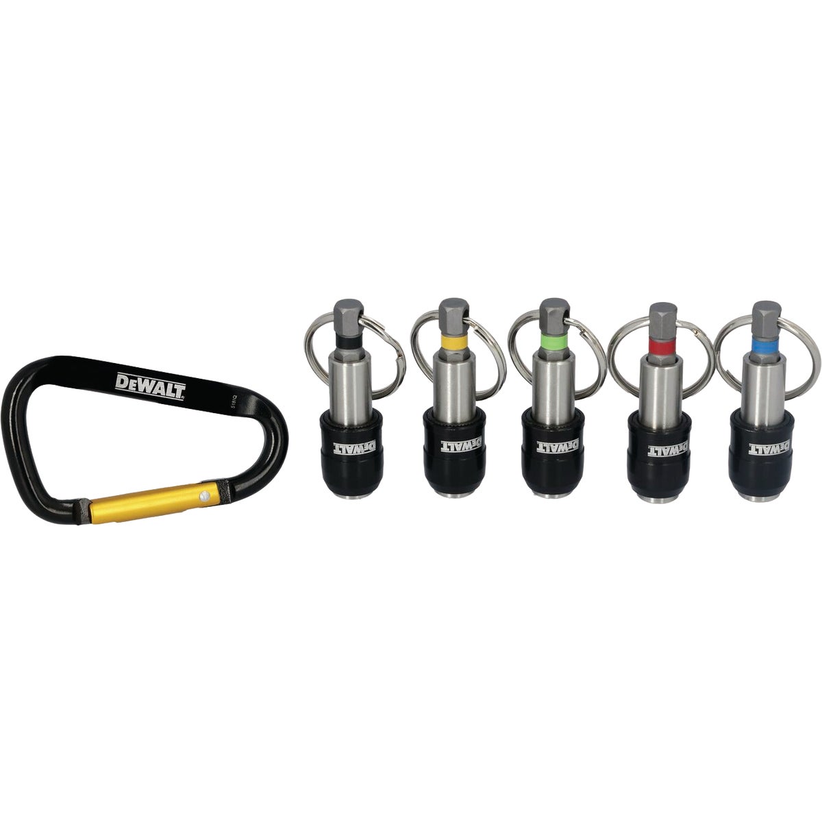 DEWALT Screwdriver Bit Holder Set with Carabiner (5-Piece) Image 5
