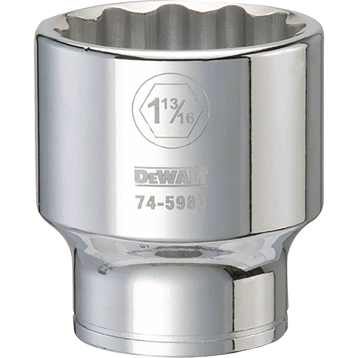 DEWALT 3/4 In. Drive 1-13/16 In. 12-Point Deep Standard Socket Image 1