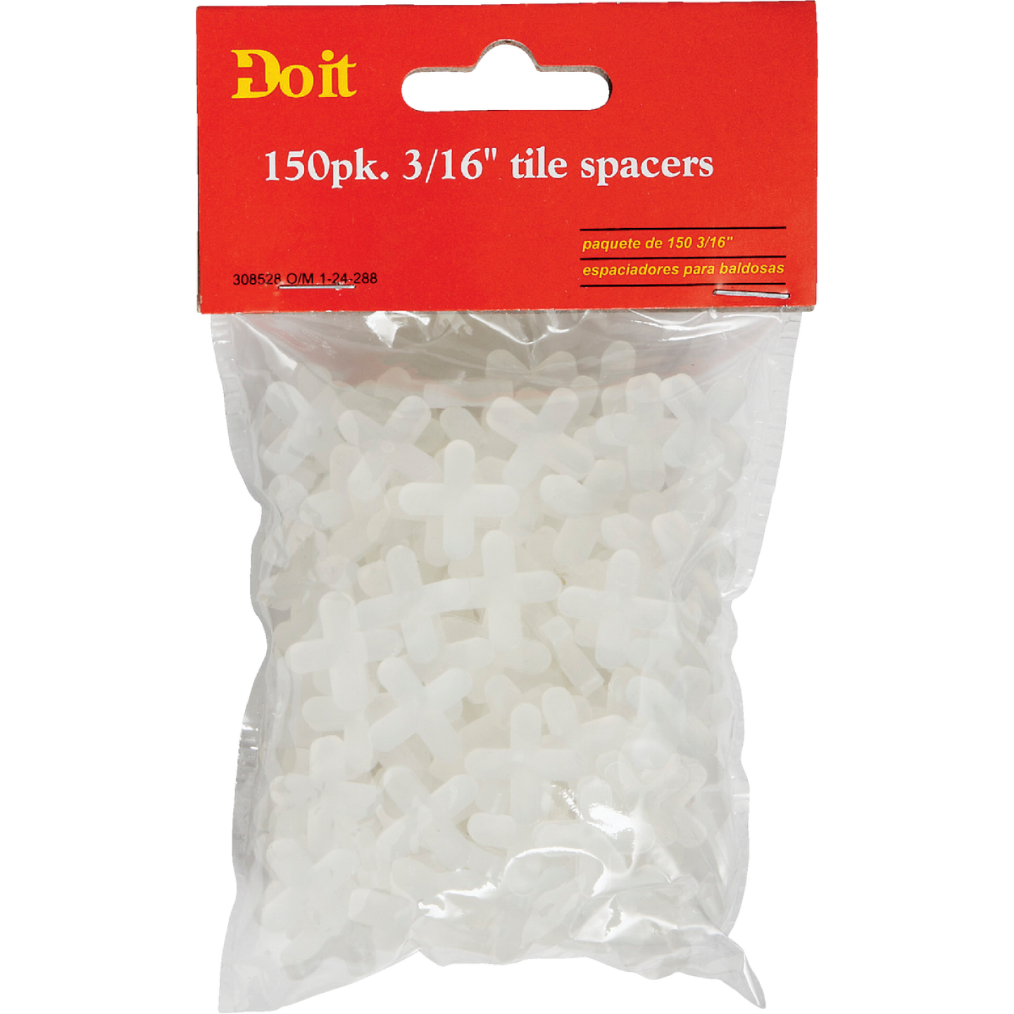 Do it 3/16 In. White Hard Tile Spacers (150-Pack) Image 1
