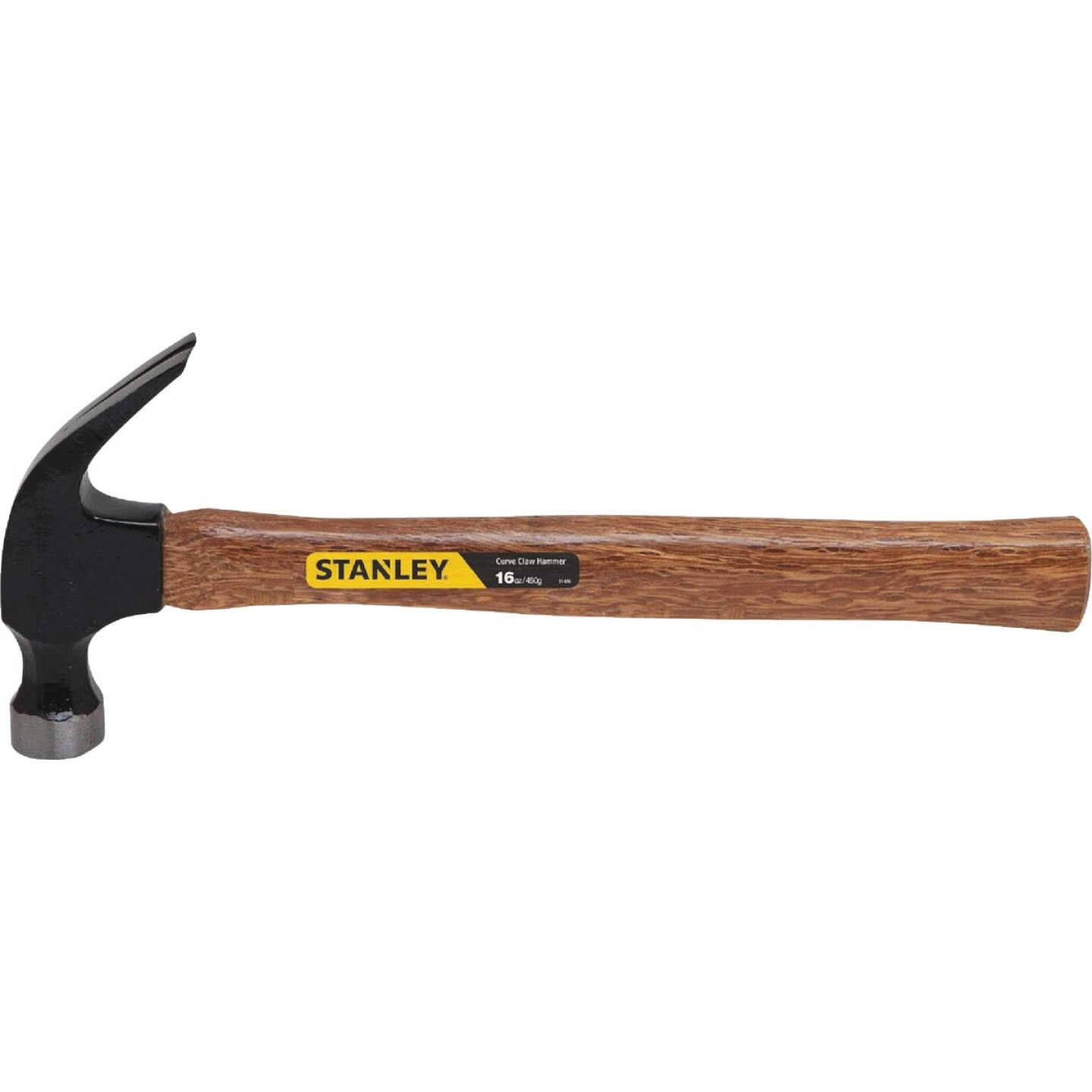 Stanley 16 Oz. Smooth-Face Curved Claw Hammer with Hickory Handle Image 1