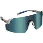 3M Blue/White Frame Safety Glasses with Mirrored Lenses Image 5