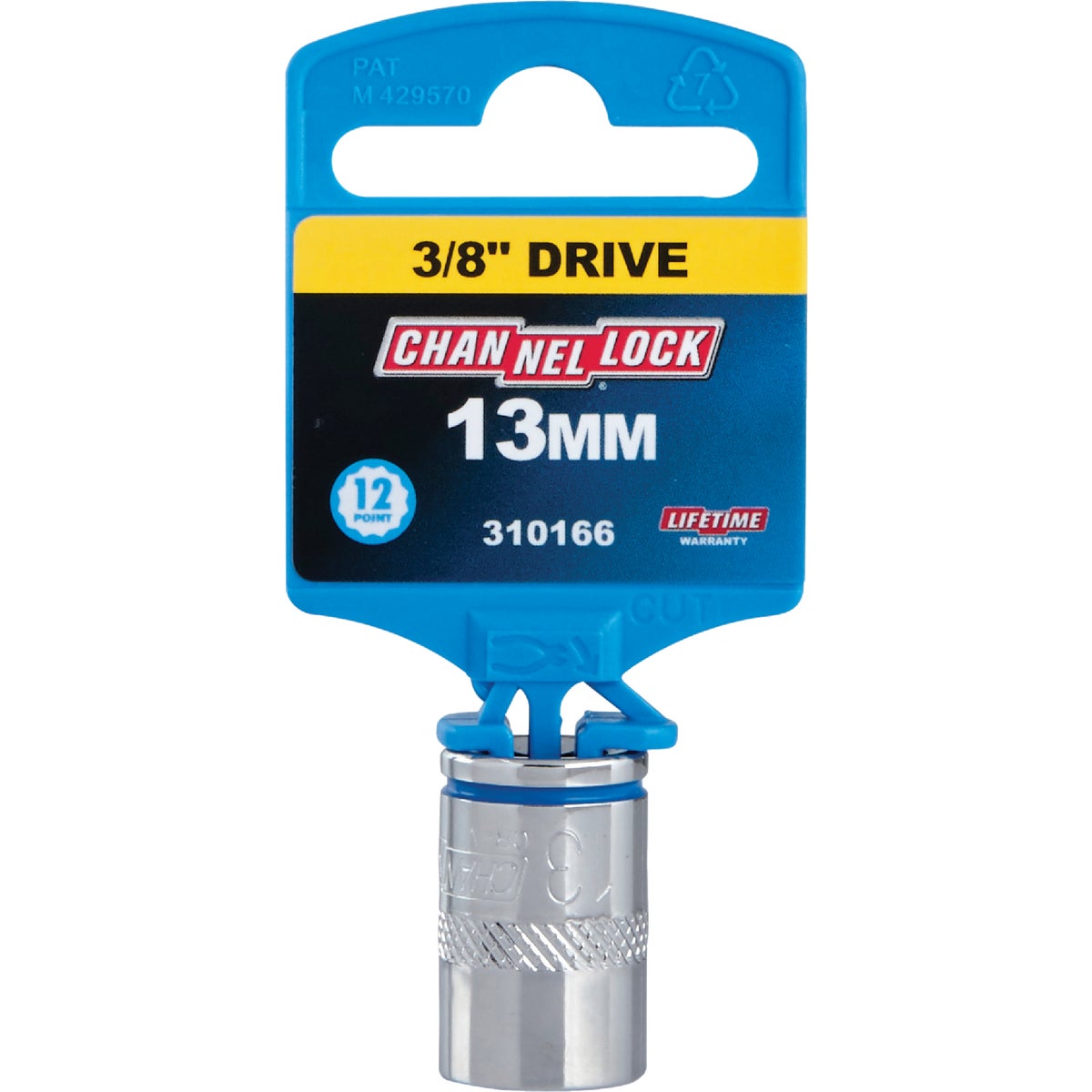 Channellock 3/8 In. Drive 13 mm 12-Point Shallow Metric Socket Image 2