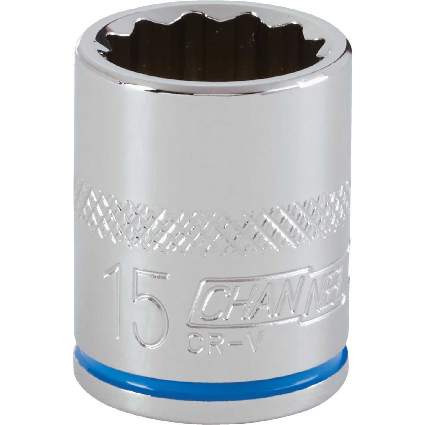 Channellock 3/8 In. Drive 15 mm 12-Point Shallow Metric Socket Image 1