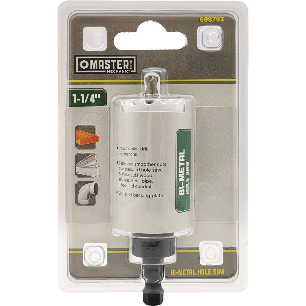 Master Mechanic 1-1/4 In. Bi-Metal Hole Saw Image 1