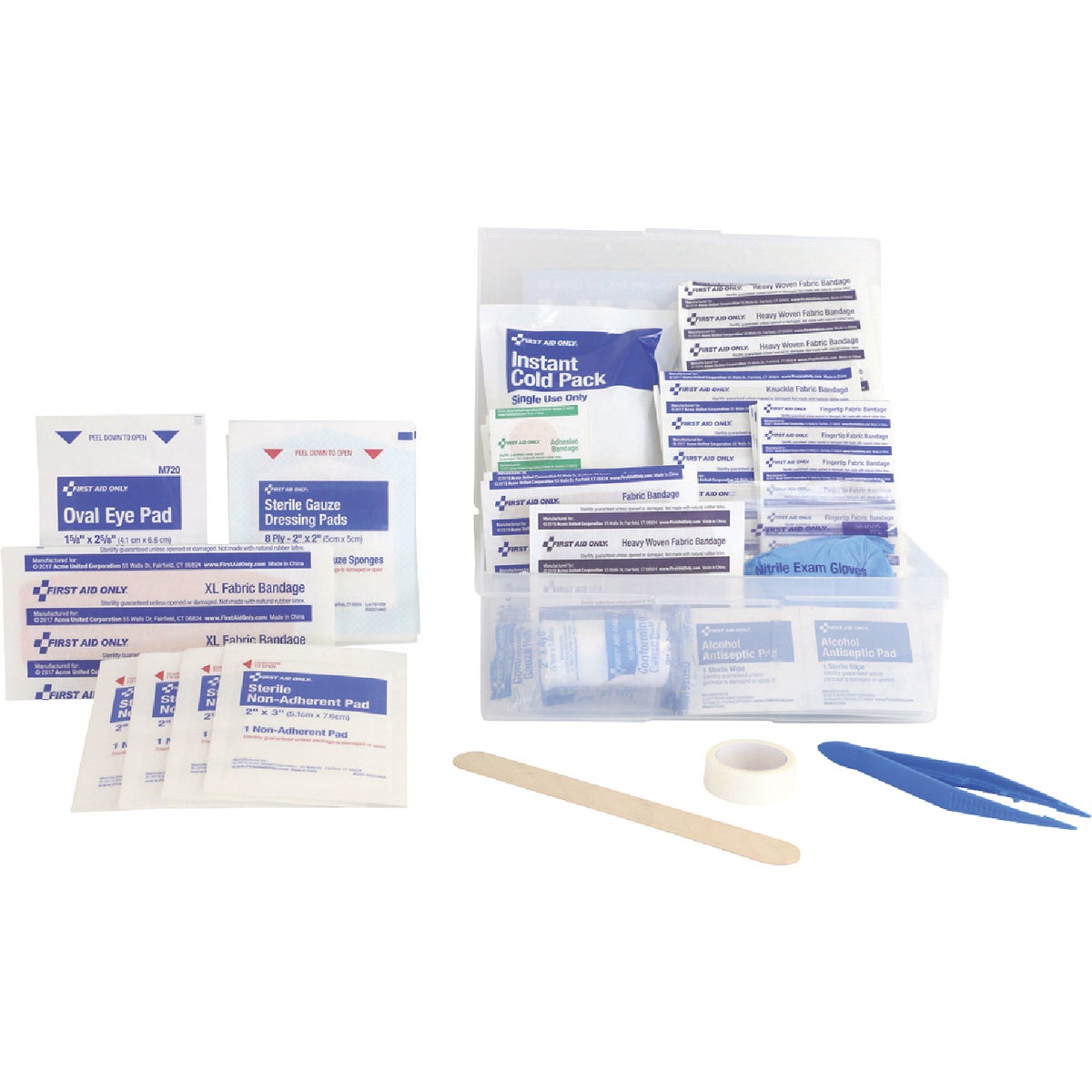 First Aid Only First Aid Kit with Plastic Case (175-Piece) Image 2