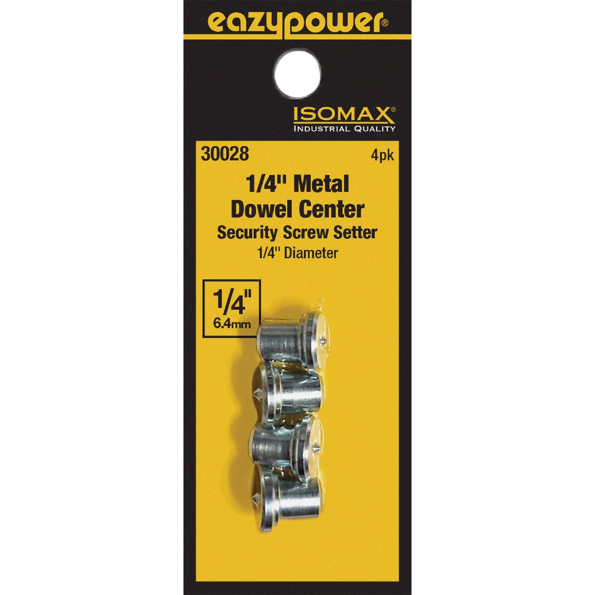 Eazypower Corporation 1/4 In. Steel Plated Dowel Center (4-Pack)