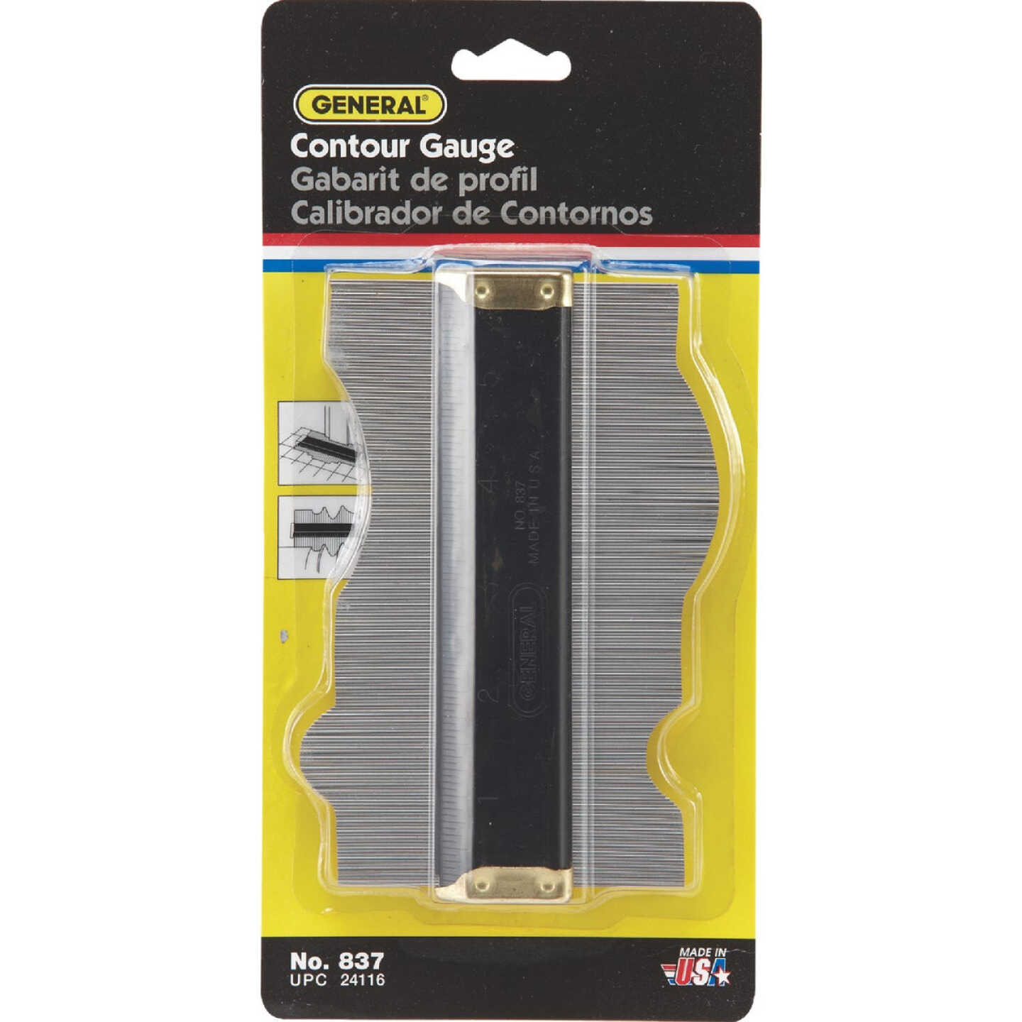 General Tools 3-1/2 In. x 6 In. Contour Gauge Image 2