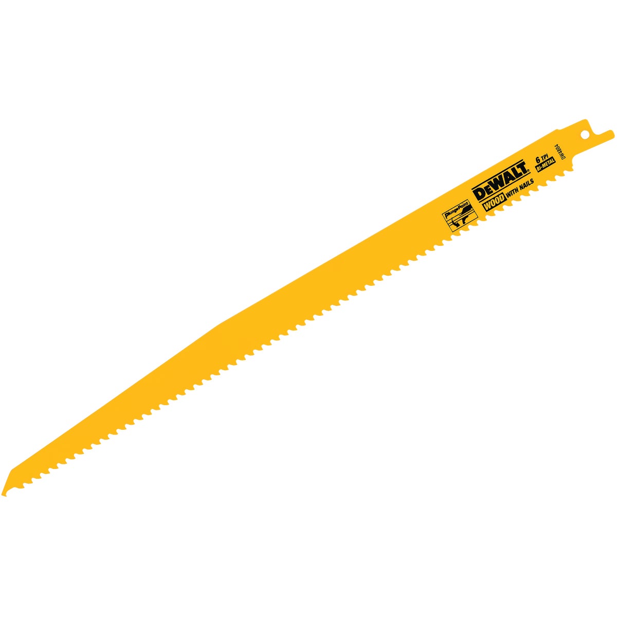 DEWALT 12 In. 6 TPI Taper Back Bi-Metal Reciprocating Saw Blade (5-Pack) Image 1