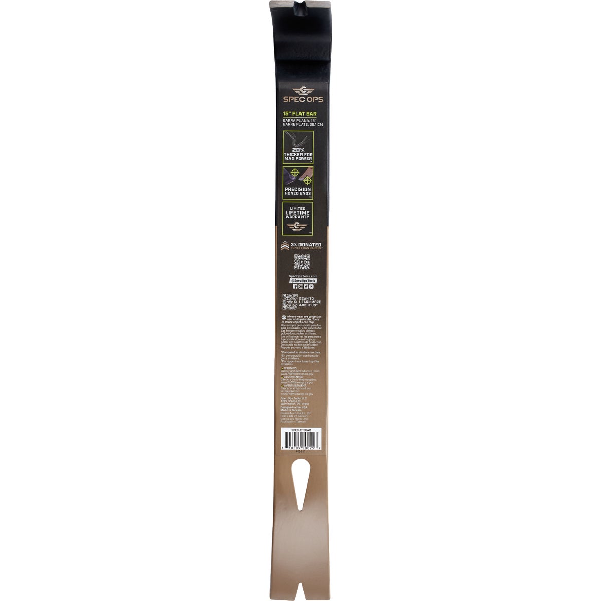 Spec Ops 15 In. High-Carbon Steel Flat Pry Bar Image 7