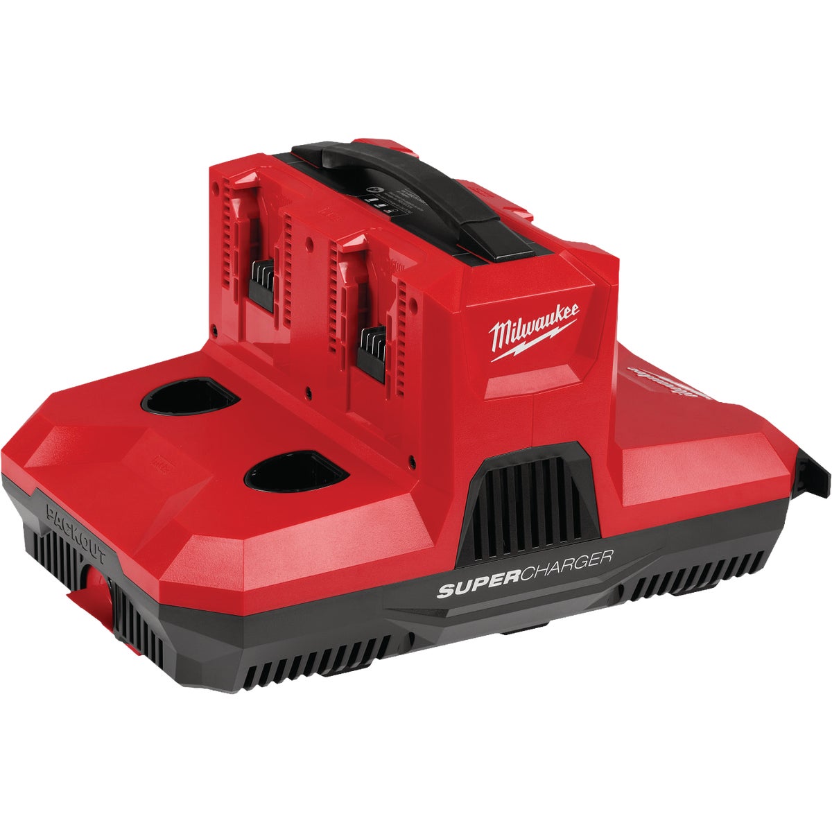 Milwaukee M18 & M12 Four Bay Simultaneous Super Charger with PACKOUT Compatibility