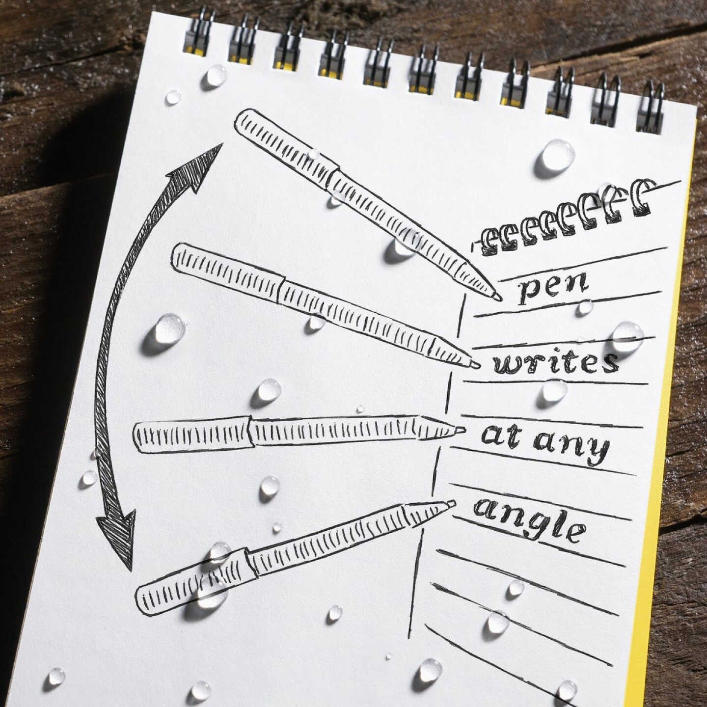 Rite in the Rain Orange All-Weather Pocket Pen, Black Ink (2-Pack) Image 3