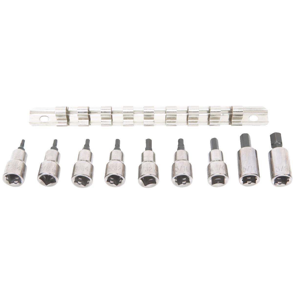 9PC HEX BIT SOCKET SET
