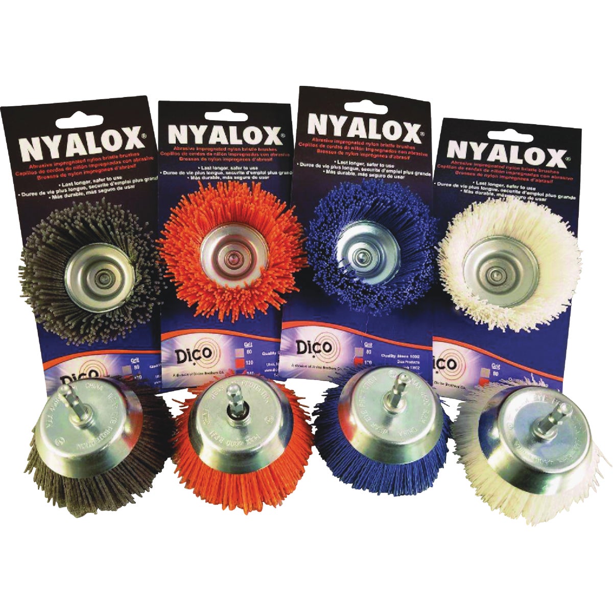 Dico Nyalox 3 In. Medium Orange Angle Grinder Cup Brush Image 4
