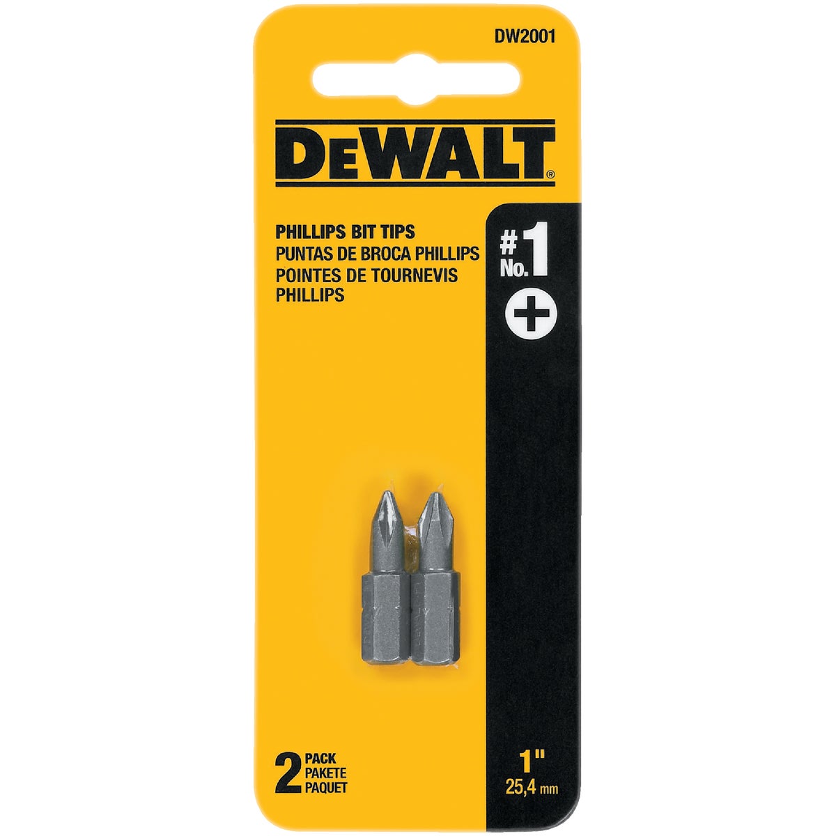 DEWALT Phillips #1 1 In. Insert Screwdriver Bit Image 1