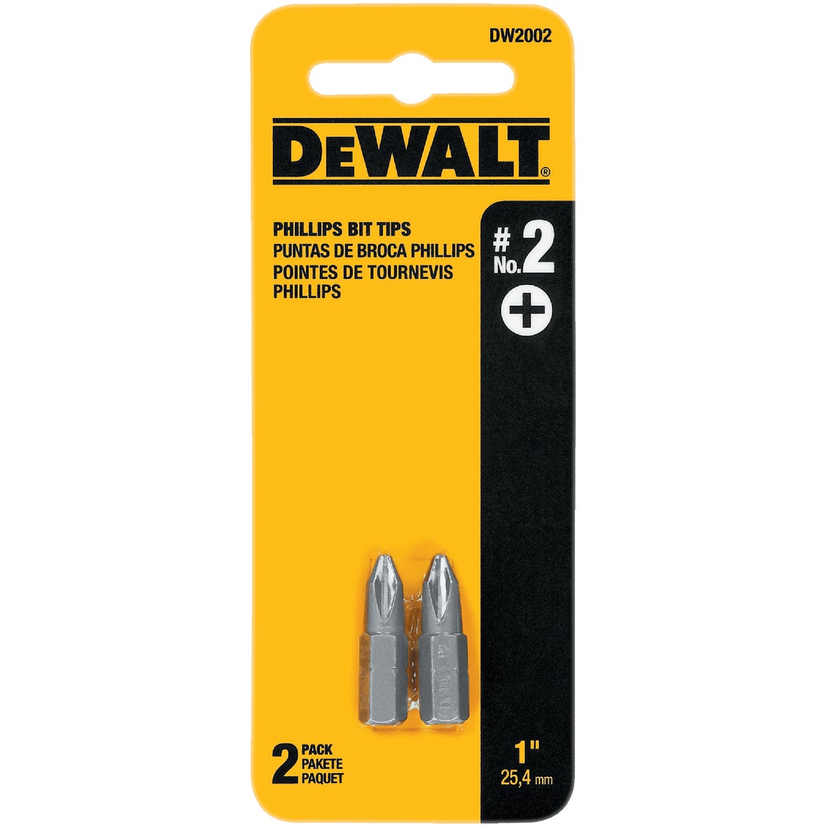 DEWALT Phillips #2 1 In. Insert Screwdriver Bit Image 1