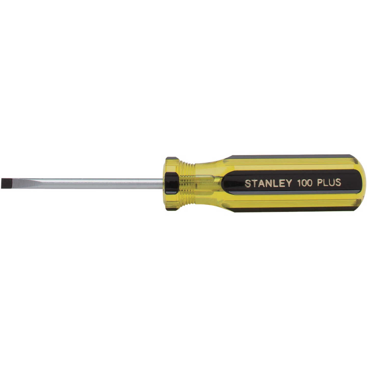 Stanley 100 PLUS 3/16 In. x 3 In. Cabinet Tip Slotted Screwdriver Image 1