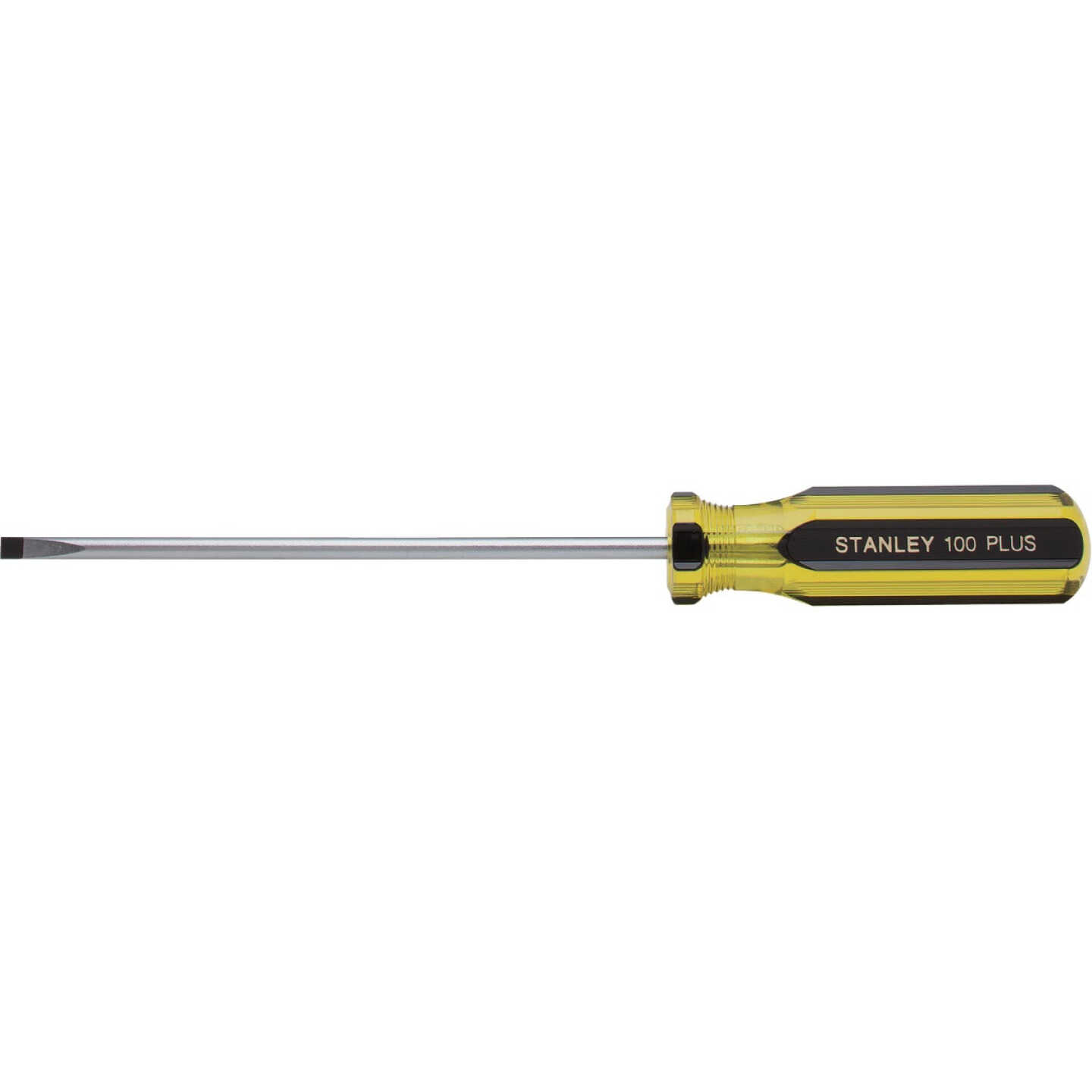Stanley 100 PLUS 3/16 In. x 6 In. Cabinet Tip Slotted Screwdriver Image 1