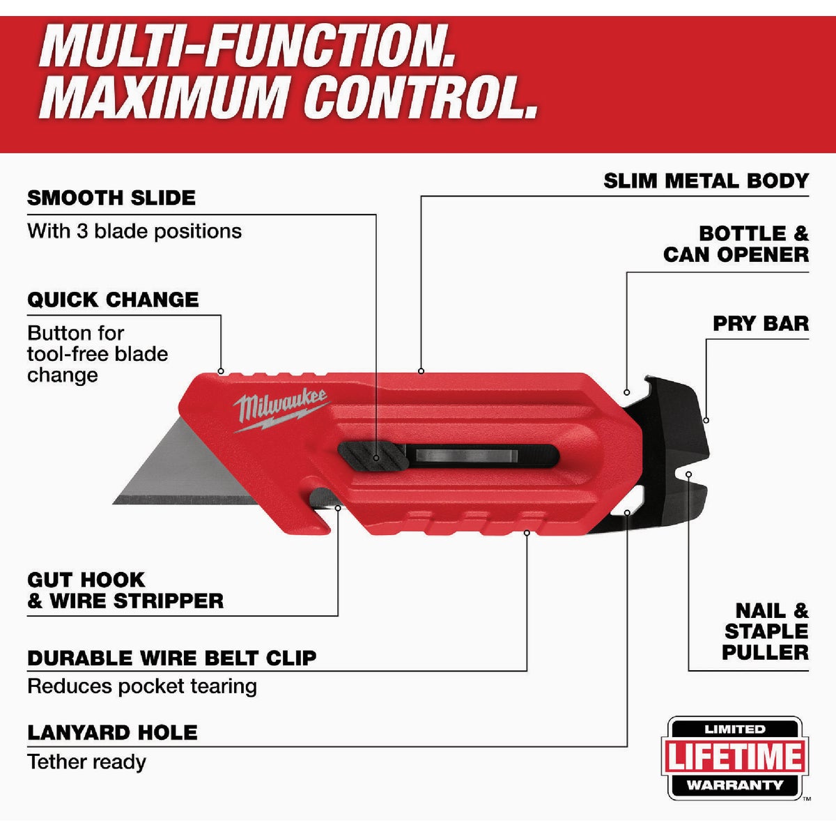 Milwaukee Multi-Function Compact Utility Knife Image 2