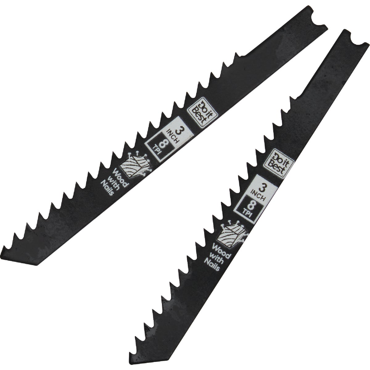 Do it Best 3 In. x 8 TPI U-Shank Jig Saw Blade for Nail-Embedded Wood (2-Pack) Image 2