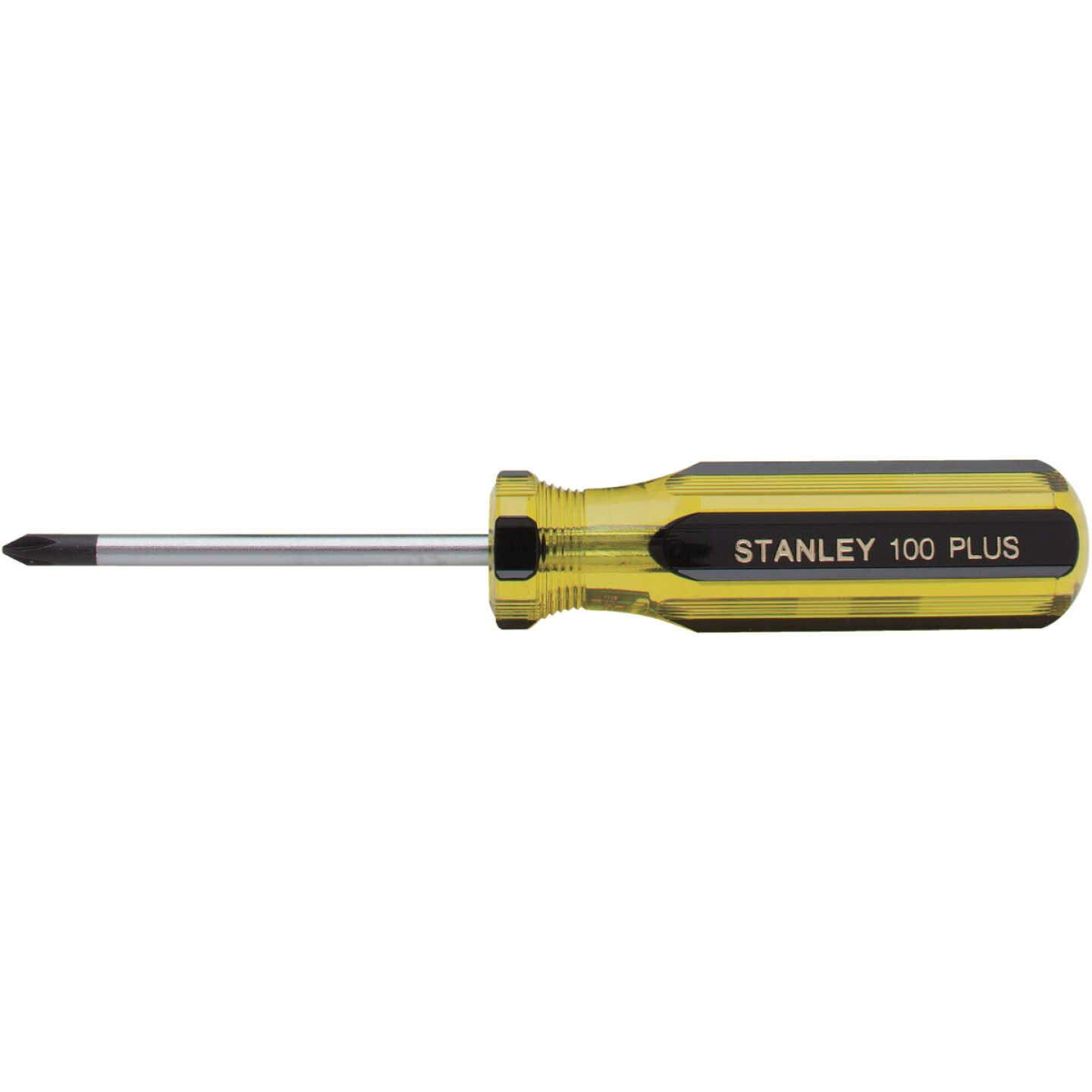 Stanley 100 PLUS #1 x 4 In. Phillips Screwdriver with Blk Oxide Tip Image 1