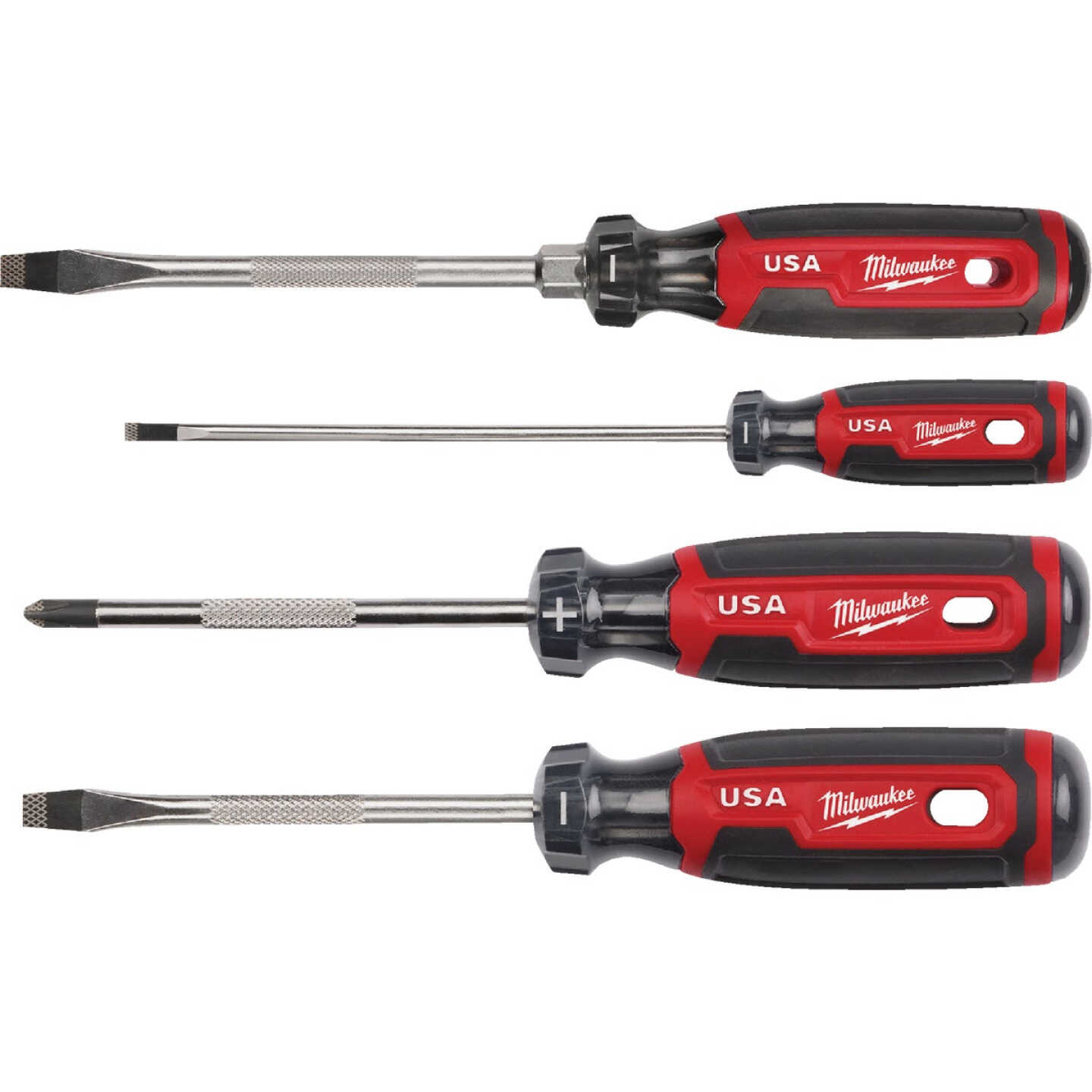 Milwaukee Cushion Grip Screwdriver Set (4-Piece) Image 1